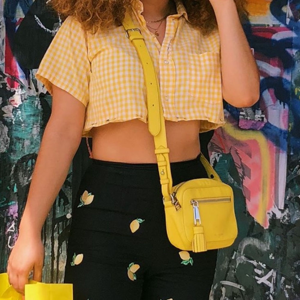 Marc Jacobs Yellow Leather Crossbody Bag